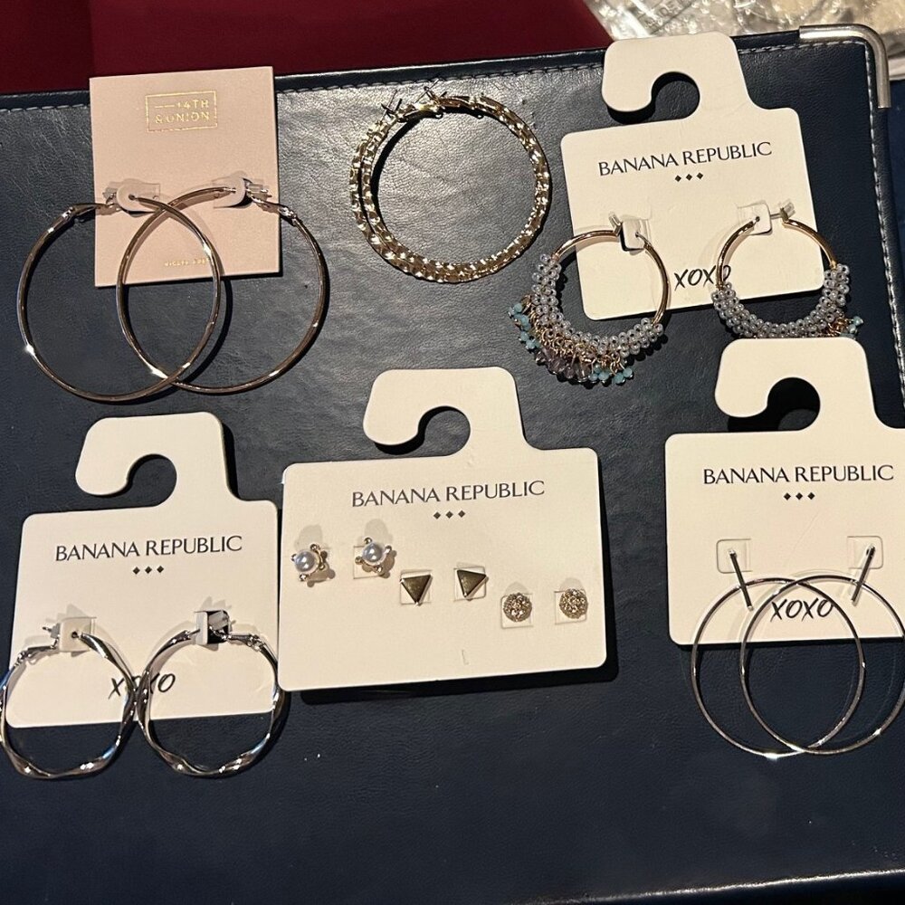 Banana Republic / 14th & Union Earrings (8 Pairs)